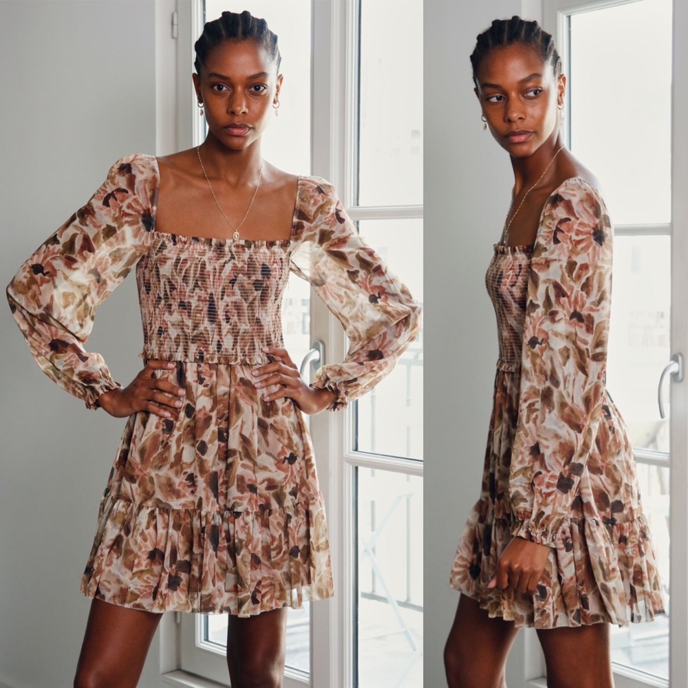 Aritzia Wilfred Tempest Dress in Birch/Vintage Fade